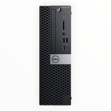 Dell Optiplex 7070 SFF Core i5-9500 - 256GB SSD Hard Drive - 8GB RAM | 6 cores @ 4.4 GHz Win 10 Home Black (Renewed)